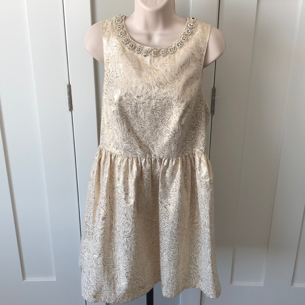 Gorgeous Gold Floral Dress